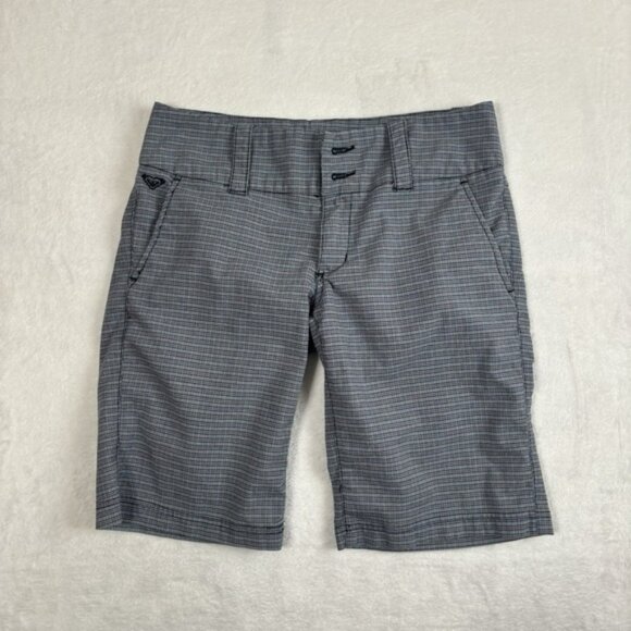 Roxy Pants - Y2K Roxy Plaid Chino Goth Skate Blue Shorts Capris Women's Size 5